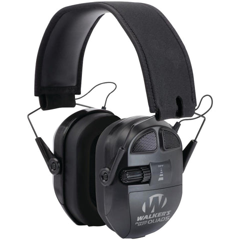 Walker&#39;s Game Ear Ultimate Power Muff Quads (black)