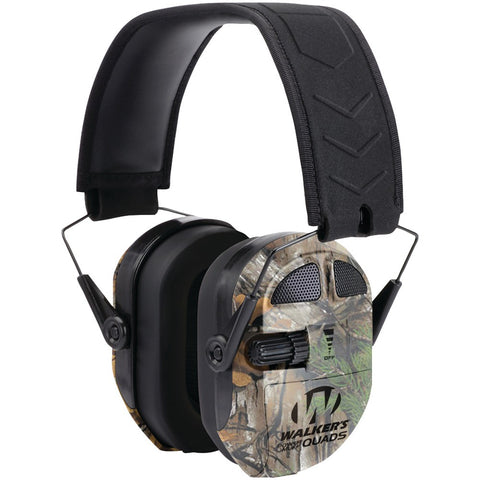 Walker&#39;s Game Ear Ultimate Power Muff Quads (realtree Camo)