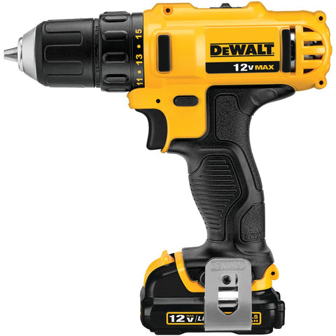 Dewalt 12-volt 3 And 8&#34; Vsr Cordless Drill And Driver