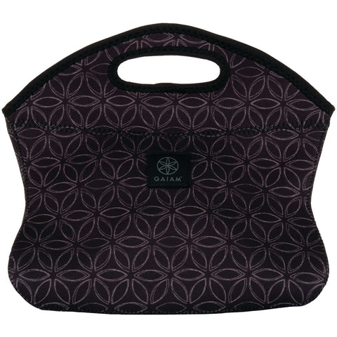 Gaiam Black Flower Of Life Lunch Clutch