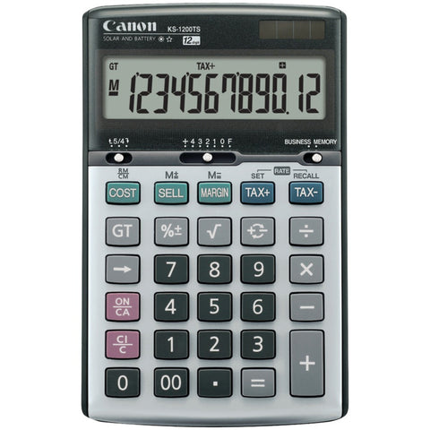 Canon Ks1200ts Solar & Battery-powered 12-digit Calculator