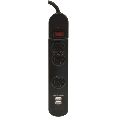 Ge 3-outlet Surge Protector With Usb Charging