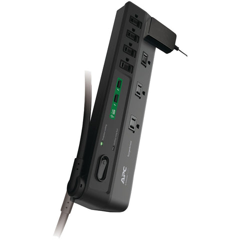 Apc 8-outlet Surgearrest Surge Protector With 2 Usb Charging Ports