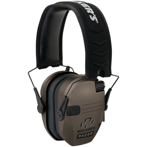 Walkers Razor Series Slim Shooter Electronic Folding Muff (flat Dark Earth)