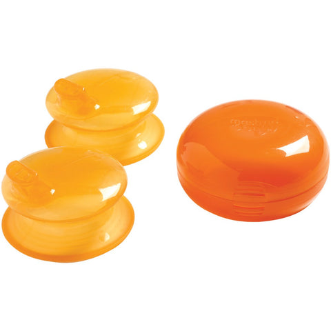 Mastrad Baby Orange Babycaps Spout With Carrying Case 2 Pk
