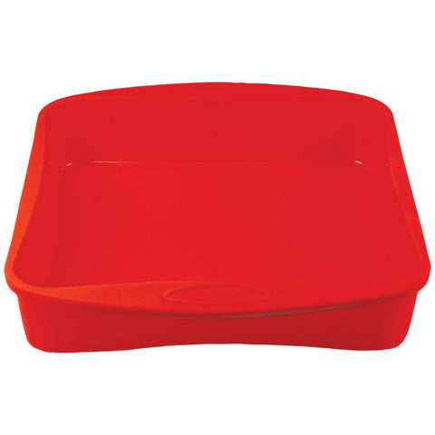 Orka 10&#34; Silicone & Nylon Square Pan (red)