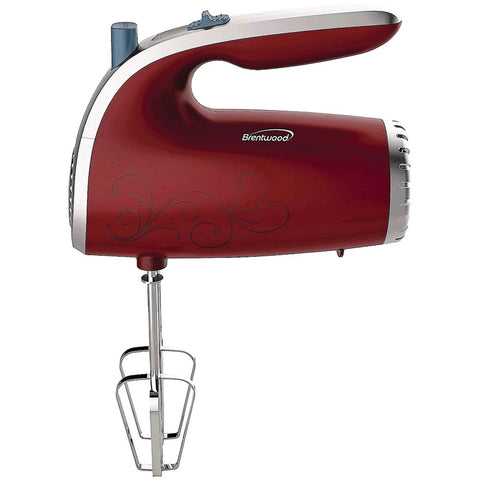 Brentwood 5-speed Hand Mixer (red)