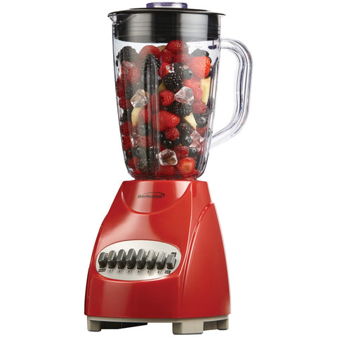 Brentwood 12-speed Blender With Plastic Jar (red)