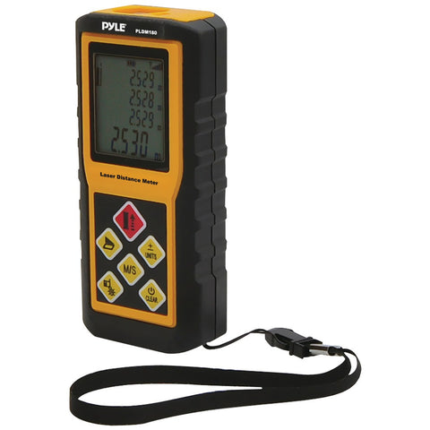 Pyle Pro Handheld Laser Distance Meter (180ft)
