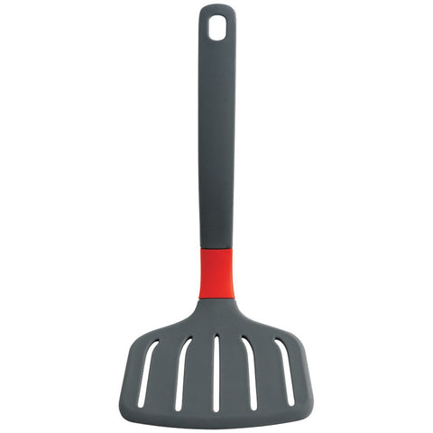 Orka Large Slotted Turner (charcoal & Red)
