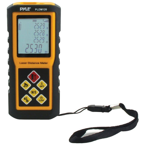 Pyle Pro Handheld Laser Distance Meter (120ft)