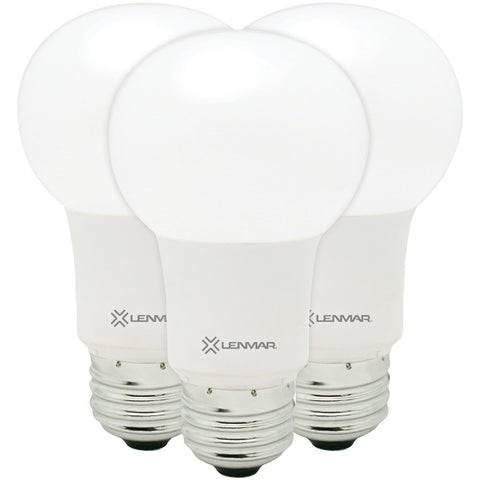 Lenmar 60-watt Led A19 Standard Dimmable Light 3 Pk (cool White)