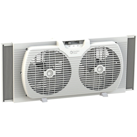 Comfort Zone 9&#34; Twin Portable Window Fan