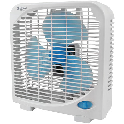 Comfort Zone 9&#34; 2-speed Portable Box Fan