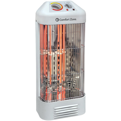 Comfort Zone Quartz Deluxe Fan-force Heater