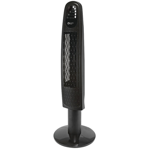 Comfort Zone 36&#34; Oscillating 3-speed Town Fan With Remote
