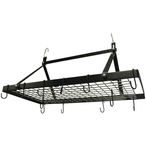Range Kleen Mfg. Black Enamel Rectangle Pot Rack