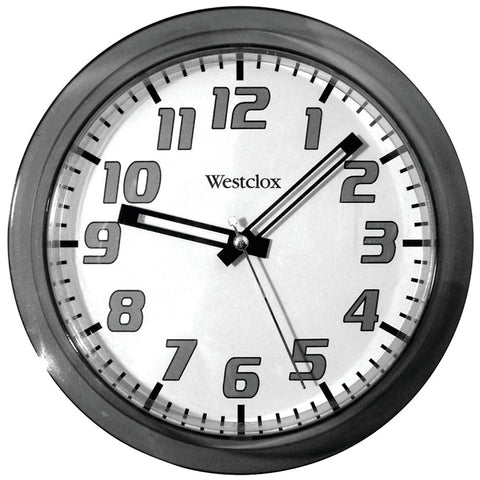 Westclox 7.75&#34; Translucent Wall Clock (black)
