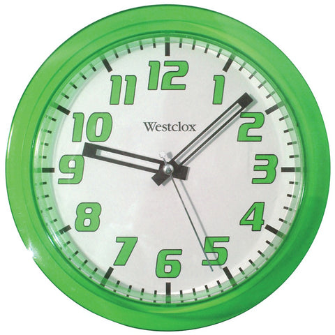 Westclox 7.75&#34; Translucent Wall Clock (green)