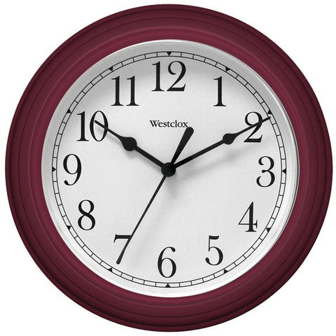 Westclox 9&#34; Decorative Wall Clock (red)