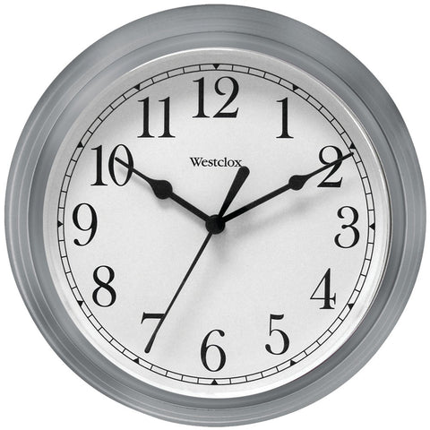 Westclox 9&#34; Decorative Wall Clock (gray)