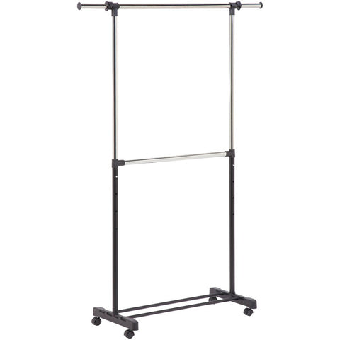 Honey-can-do Dual-rod Expandable Garment Rack