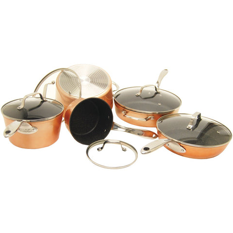 The Rock By Starfrit The Rock By Starfrit 10-piece Copper Cookware Set