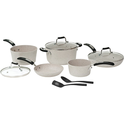 The Rock By Starfrit The Rock By Starfrit 10-piece Cookware Set With Bakelite Handles