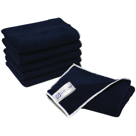 Shieldme 12&#34; X 12&#34; Antimicrobial Microfiber Cloths 6 Pk